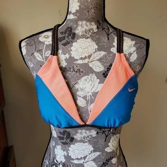 Nike criss cross tie back bikini top sz. 14 NWOT - Picture 2 of 9